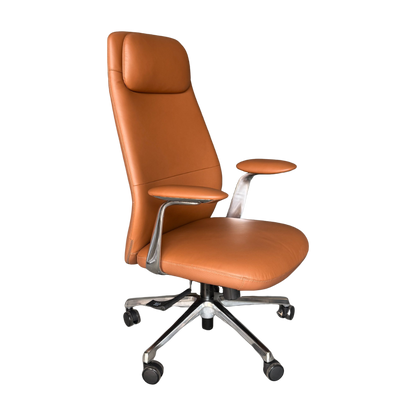 琉森瓦半牛皮辦公椅