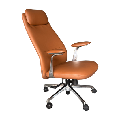 琉森瓦半牛皮辦公椅