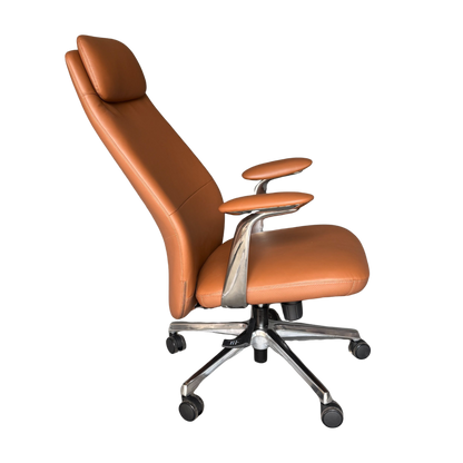 琉森瓦半牛皮辦公椅