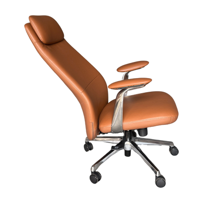 琉森瓦半牛皮辦公椅