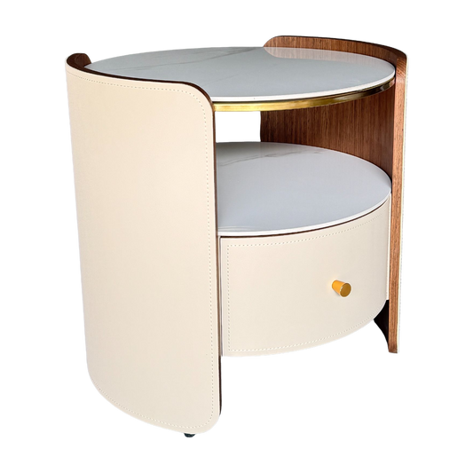 麗貝達床頭櫃(上下岩板)