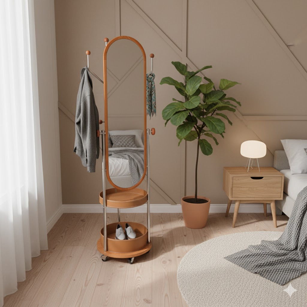 阿提諾鏡子衣帽架